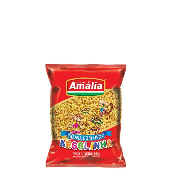 Macarrão Santa Amália Com Ovos Argolinha 500G