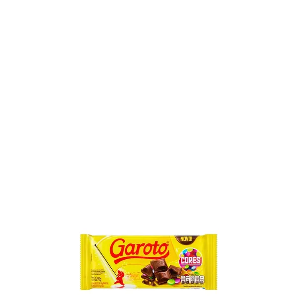 Chocolate Garoto Em Barra Cores 90G