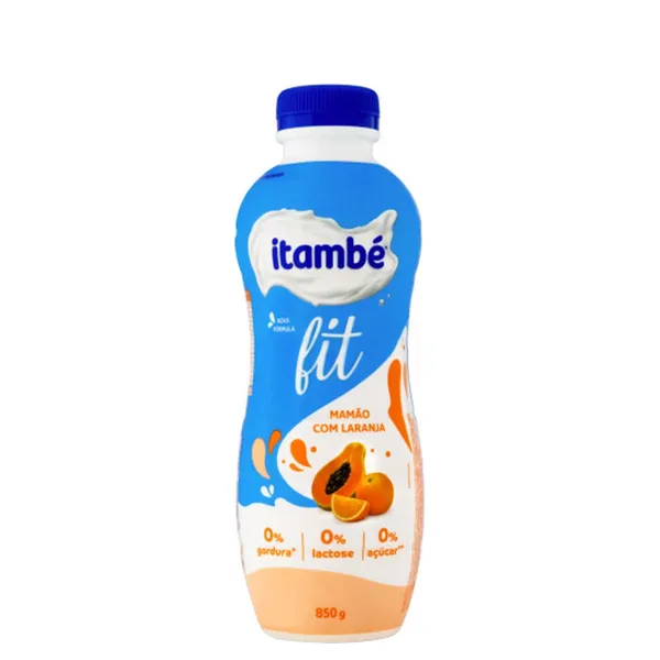Iogurte Itambé Líquido Fit Mamão Laranja Garrafa 850G