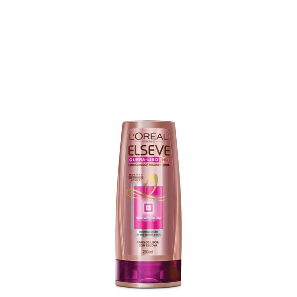 Condicionador Elseve Quera Liso 200ML