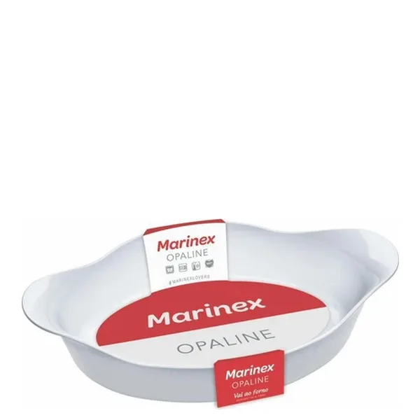 Assadeira Marinex Oval Opaline 1,6L