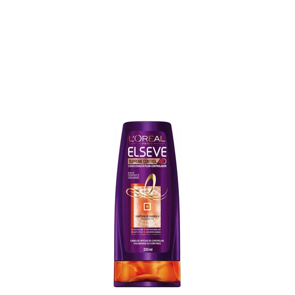 Condicionador Elseve Supreme Control 4D 200ML