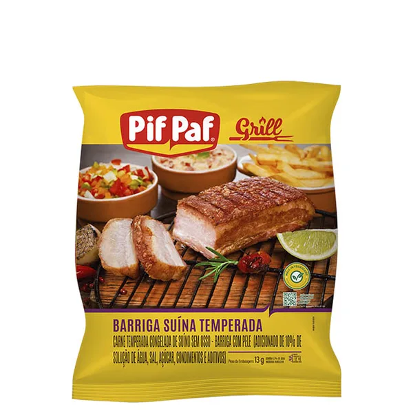 Barriguinha Suína Temperada Pif Paf Kg