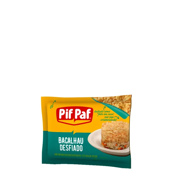 Bacalhau Dessalgado Desfiado Pif Paf  300g