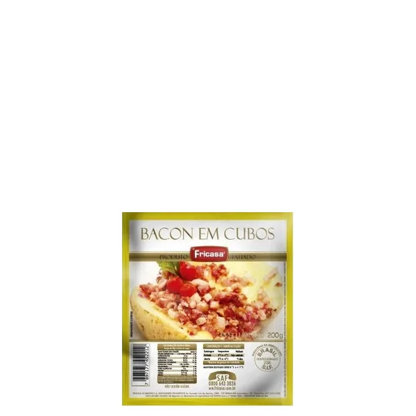 Bacon Fricasa em Cubos PCT 200g