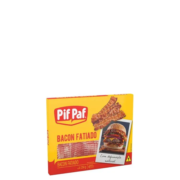 Bacon Fatiado Pif Paf Caixa 250g