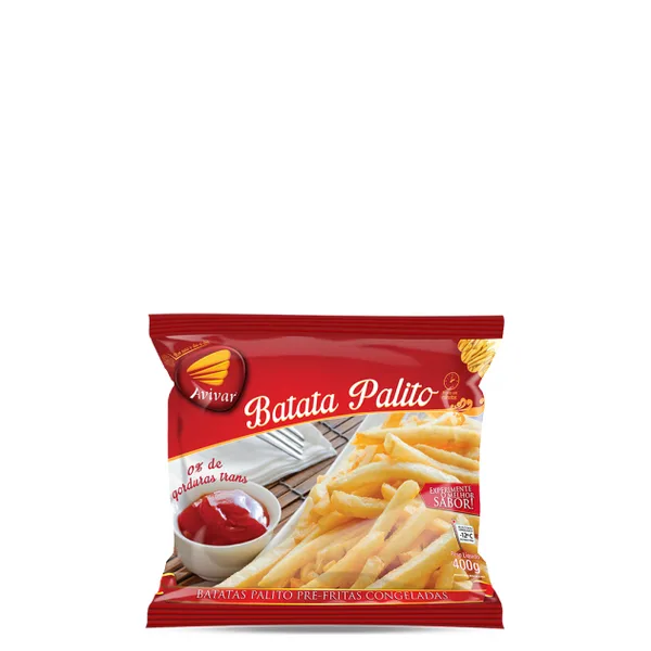 Batata Palito Congelada Avivar 400g