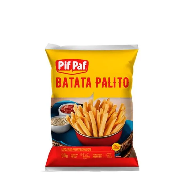 Batata Palito Congelada Pif Paf PCT 1.100Kg