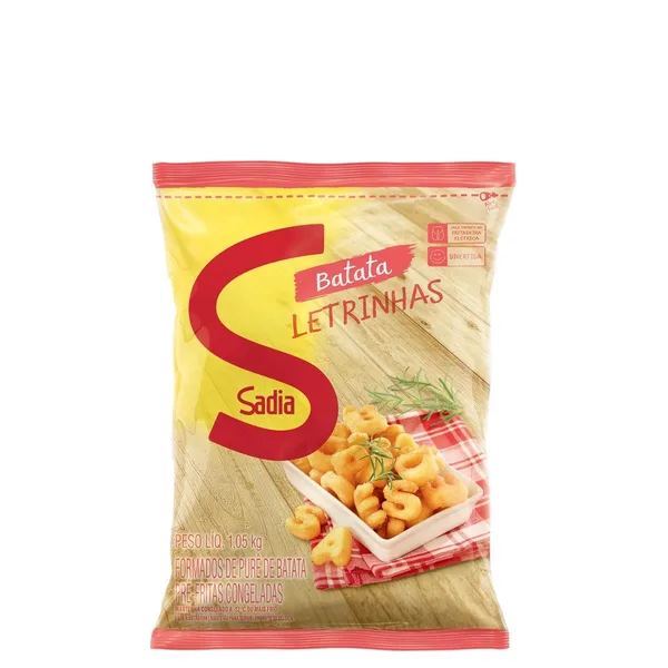 Batata Sadia Letrinhas PCT 1.05Kg