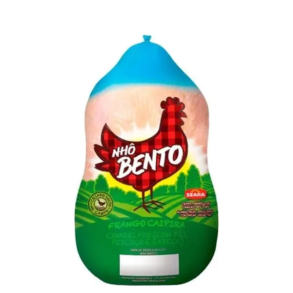 Frango Caipira Congelado Nhobento PCT Kg