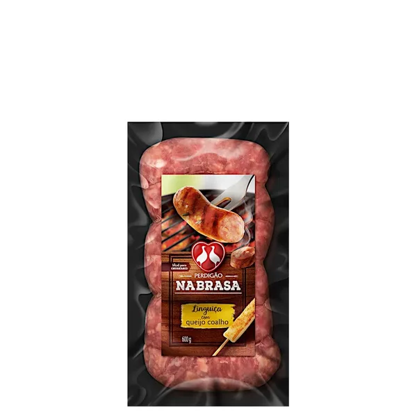 Linguiça Perdigão Toscana C. Queijo PCT 600g