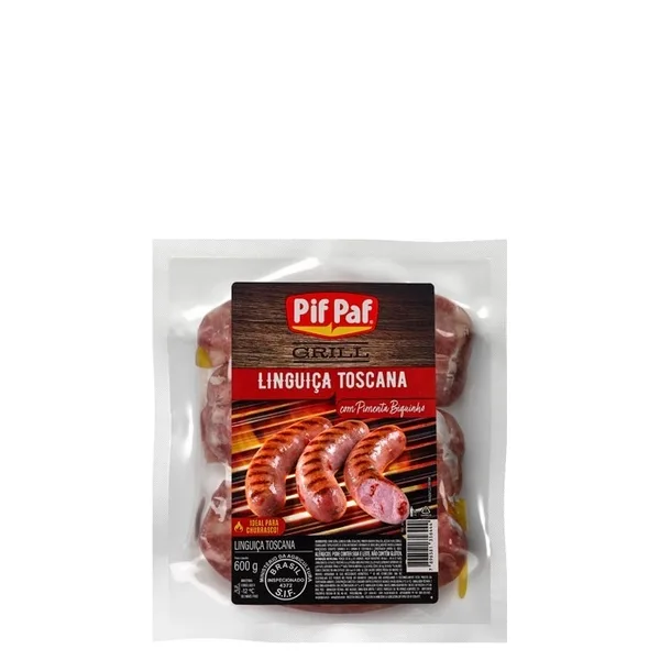 Linguiça Pif Paf Pimenta Biquinho PCT 600g