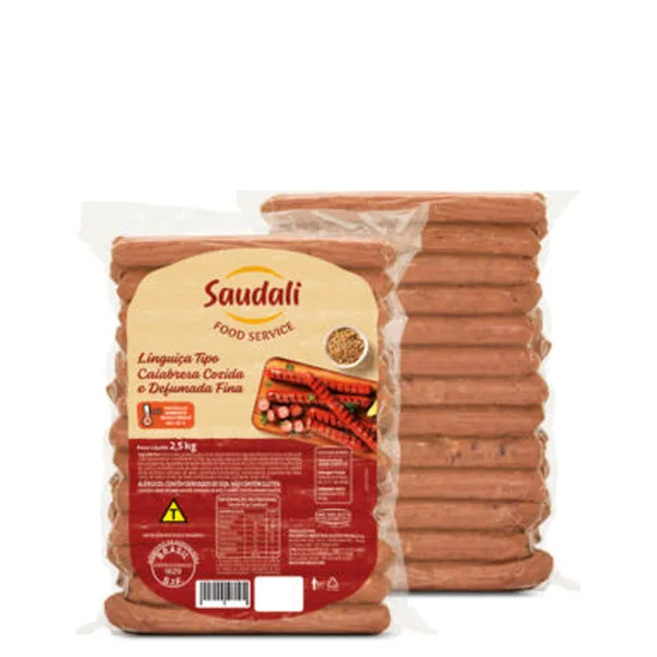 Linguiça Saudali Kg Calabresa Defumada Fina