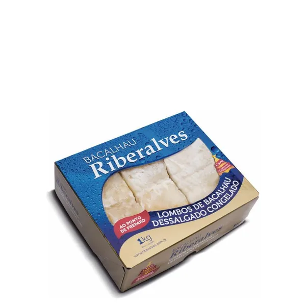 Lombo Bacalhau Riberalves 1Kg Dessalgado