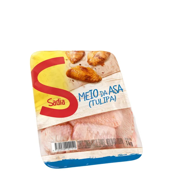 Meio da Asa Sadia 1Kg Tulipa Bandeja