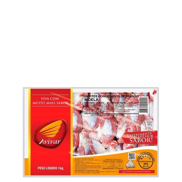 Moela Avivar 1Kg Frango PCT
