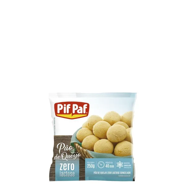 Pão de Queijo Pif Paf 250g Zero Lactose