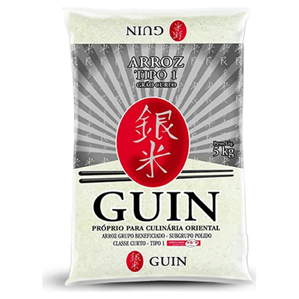 Arroz Japonês Guin Grão Curto 5kg