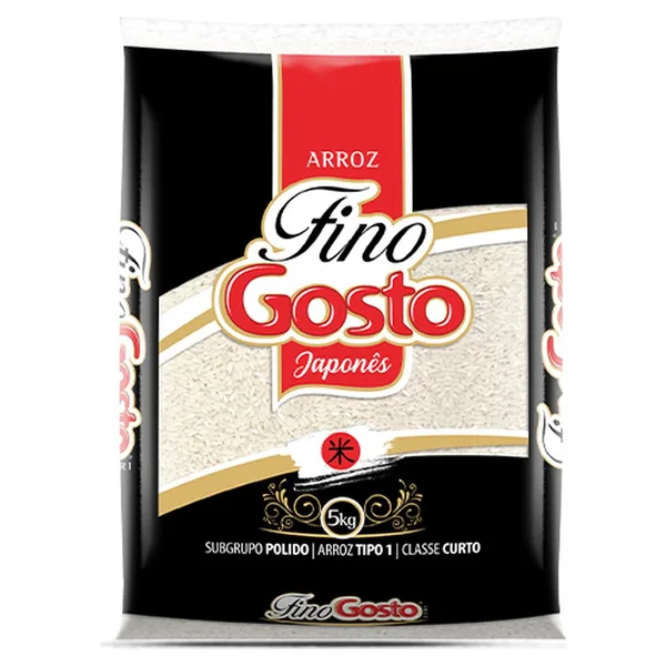 Arroz Japonês Fino Gosto Grão Curto 5kg