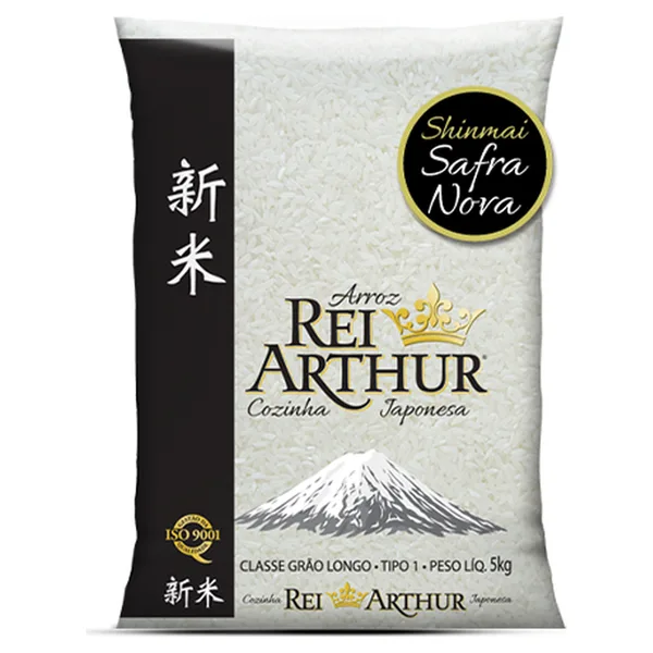 Arroz Japonês Rei Arthur Grão Longo 5kg