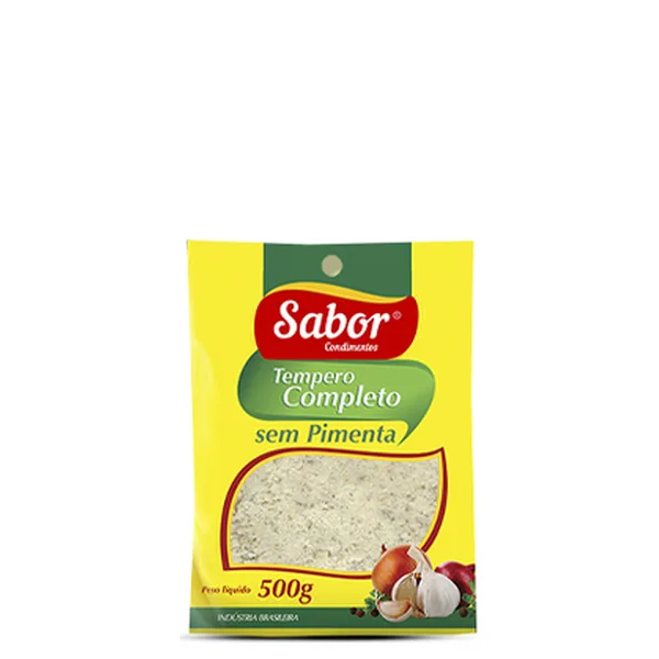 Tempero Completo Sem Pimenta Sabor Pacote 500g