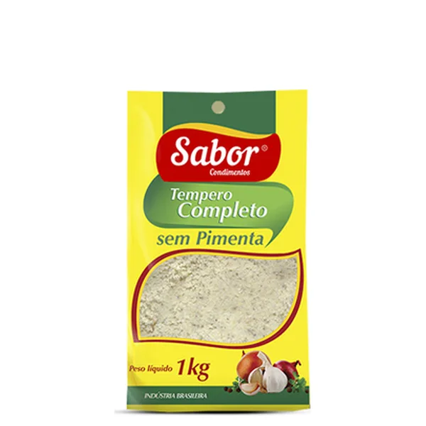 Tempero Completo Sem Pimenta Sabor Pacote 1kg