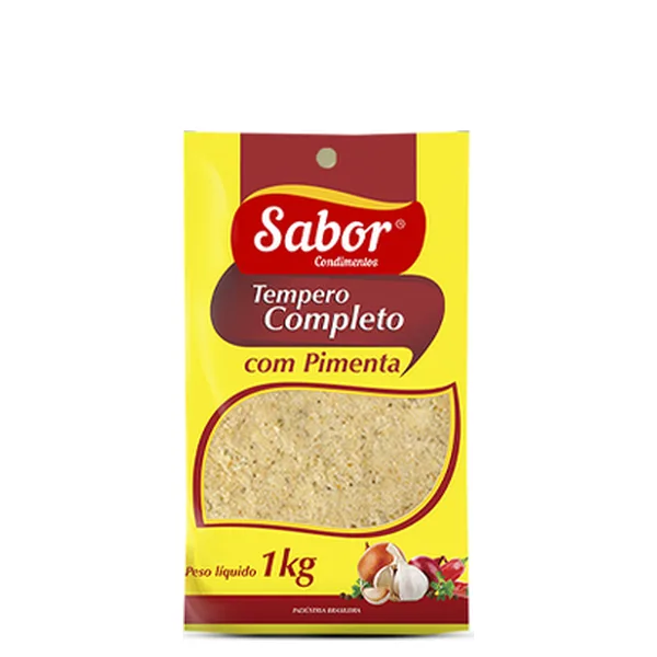 Tempero Completo Com Pimenta Sabor Pacote 1kg