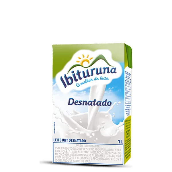 Leite Ibituruna Desnatado Sem Tampa 1L