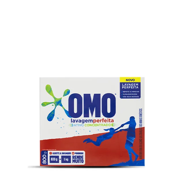 Sabão Em Pó Omo Lavagem Perfeita 800g