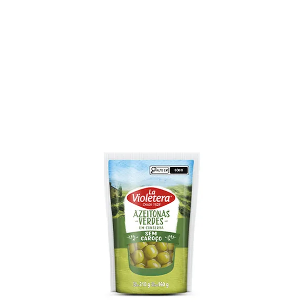 Azeitona Verde Sem Caroço La Violetera Sachê 160g