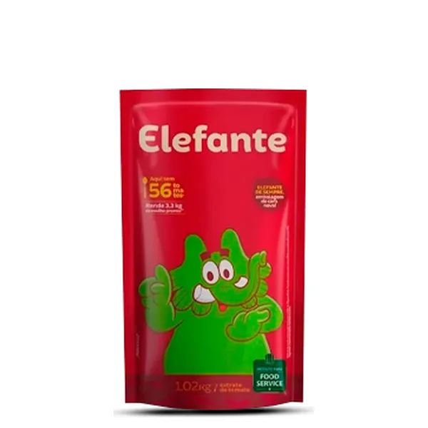 Extrato De Tomate Elefante Sachê 1,02kg