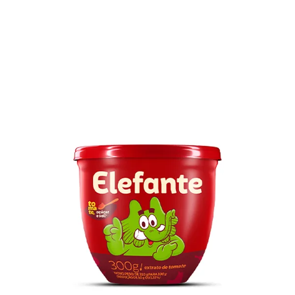 Extrato De Tomate Elefante Pote 300g