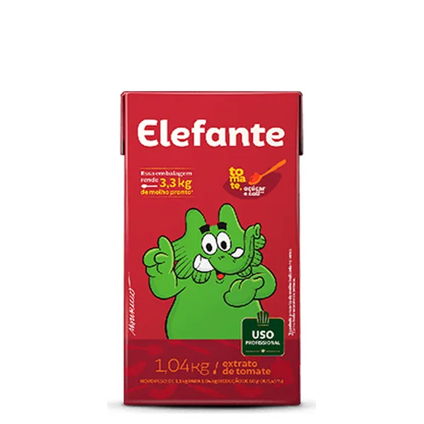 Extrato De Tomate Elefante Tetra Pack 1.04kg