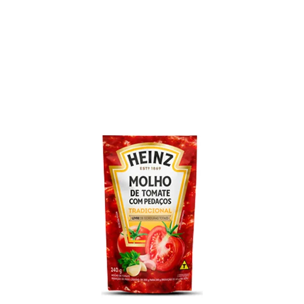 Molho de Tomate com Pedaços Tradicional Heinz 240g