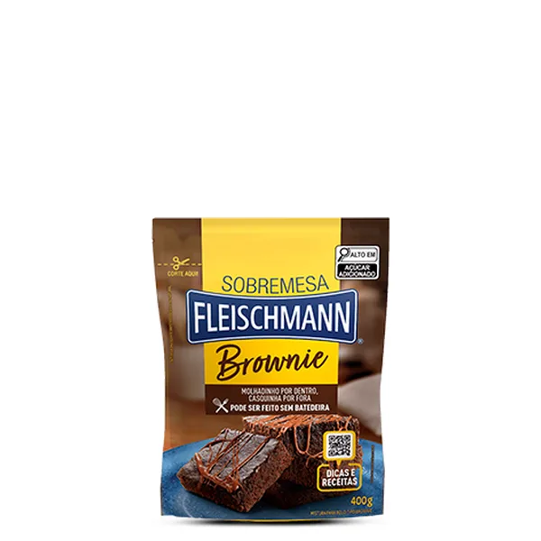 Mistura pra Bolo Brownie Fleischmann 400g
