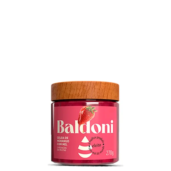 Geleia de Morango Com Mel Baldoni 270g