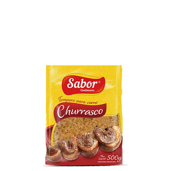 Tempero Carne Churrasco Sabor Pacote 500g