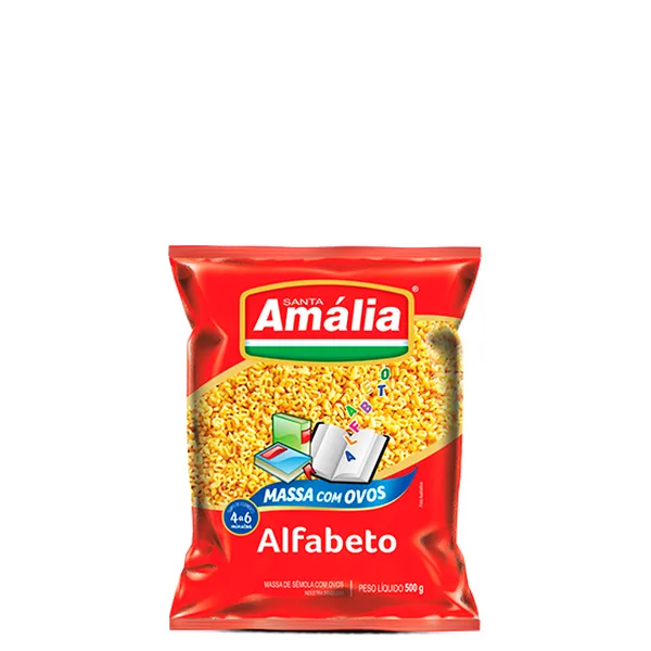 Macarrão Alfabeto Ovos Santa Amália 500g
