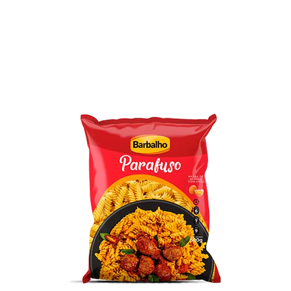 Macarrão Parafuso Ovos Barbalho 500g