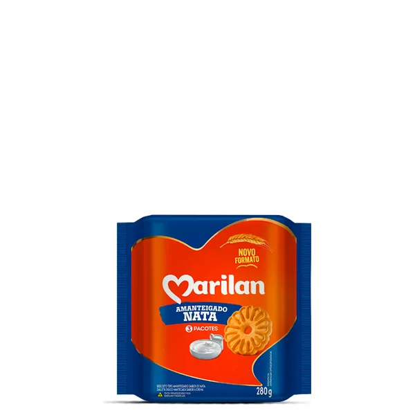 Biscoito Amanteigado Nata Marilan 280g
